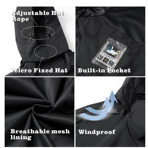 Outdoor Sport Men’s Jacket Waterproof Raincoat X-Large - Picture 5 of 6